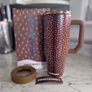 Frost Buddy Fawn ThiccBuddy / FrostBuddy Fawn Deer Fur Tumbler 40oz NWT